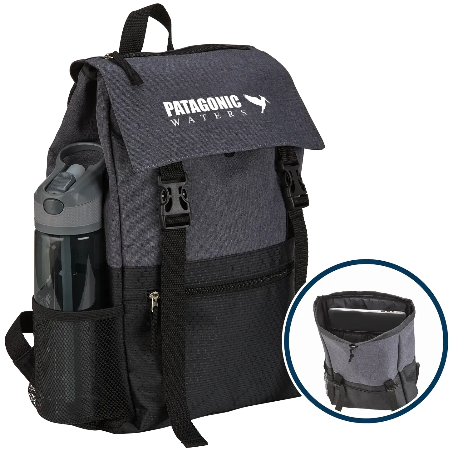 Custom Heathered Rucksack Backpack