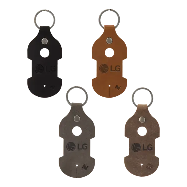 Ryder Leather Earbud Keychain