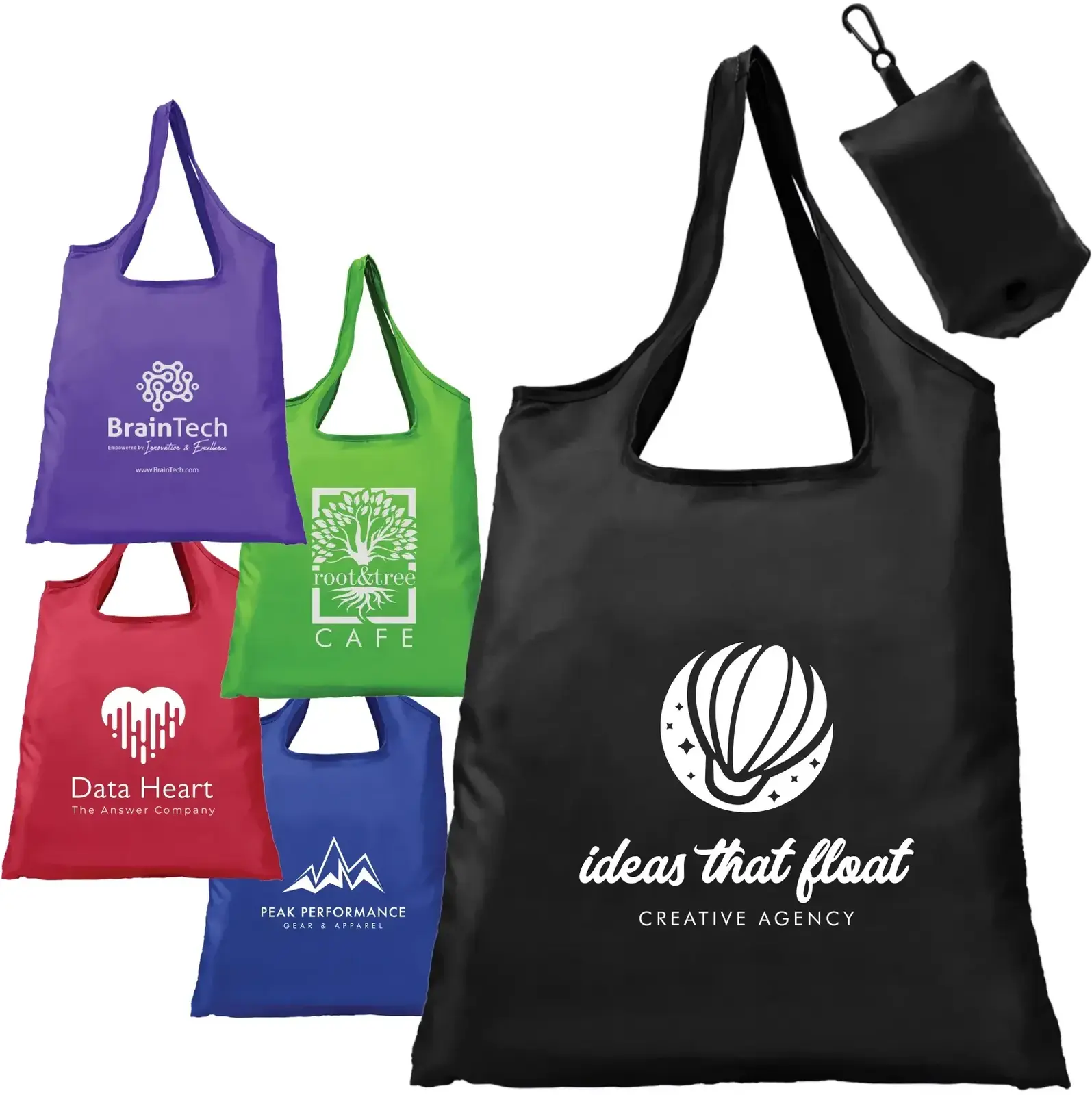 Foldaway Shopping Tote Bag (210D Polyester)