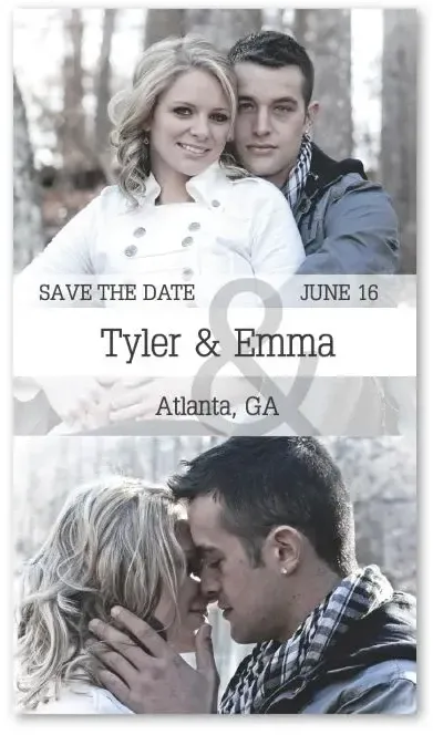 Customized Save The Date Magnet 7 x 4