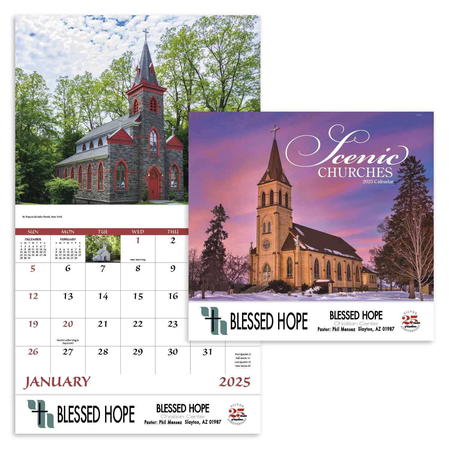 Scenic Churches Calendar - Stapled