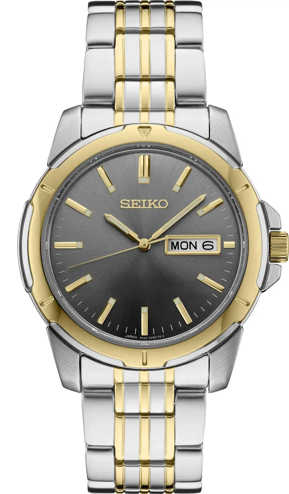 Seiko SUR356 Men's Watch w/Charcoal Round Dial