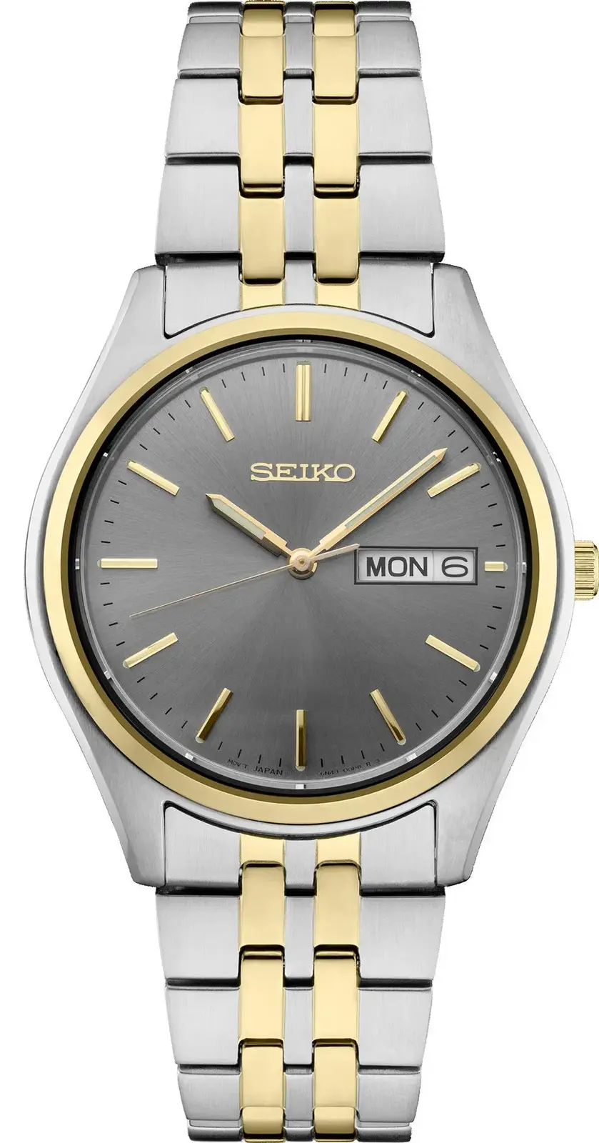 Seiko SUR432 Mens Two Tone Case Charcoal Dial