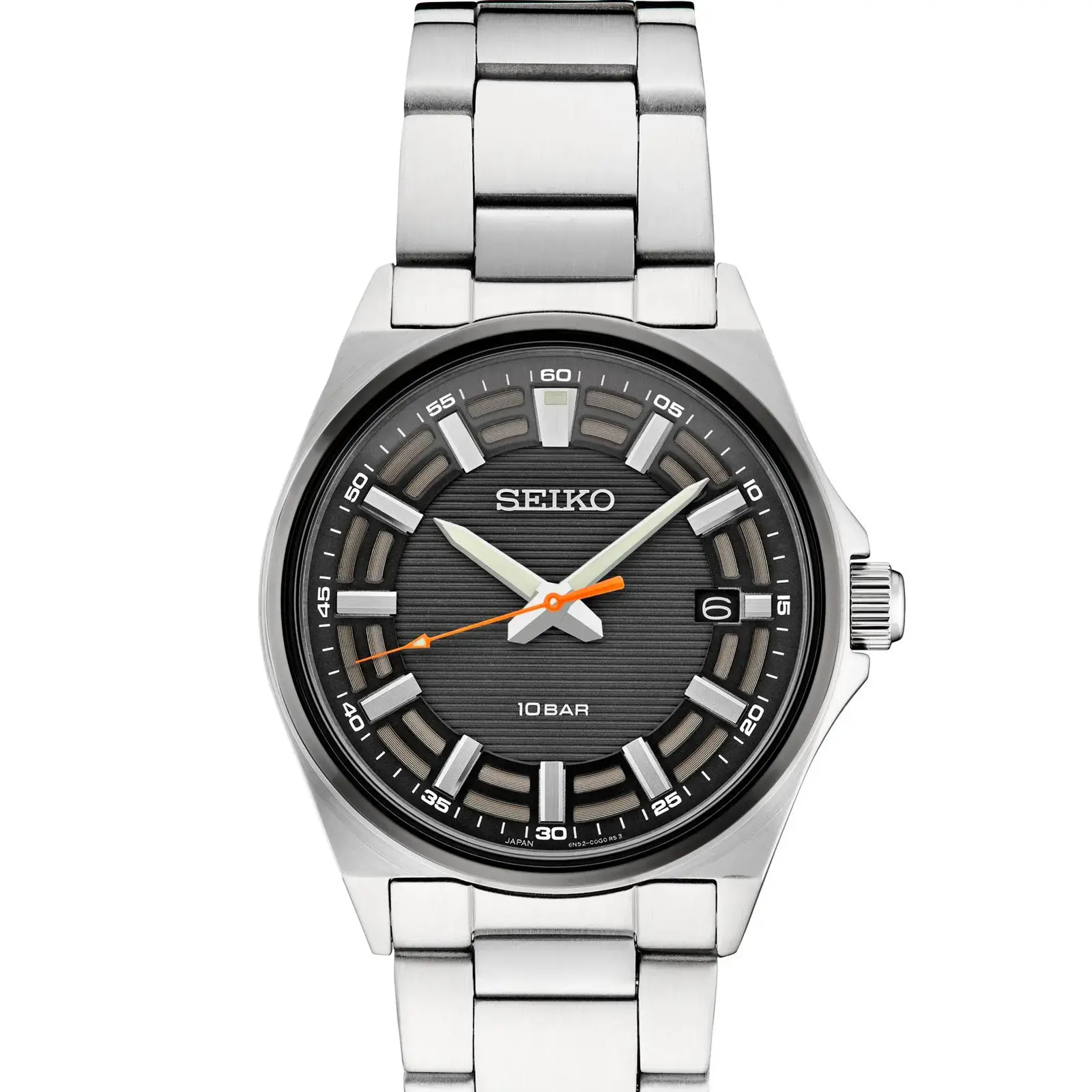 Seiko SUR507 Rugged Model Quartz with Black Ion Finish Bezel