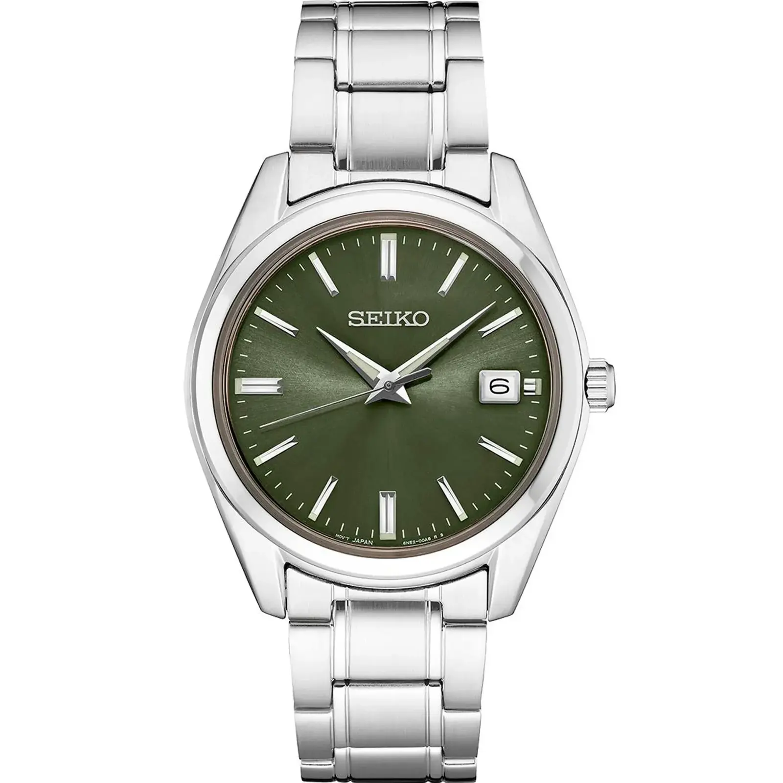 Seiko SUR527 Essentials SS Quartz Green Dial
