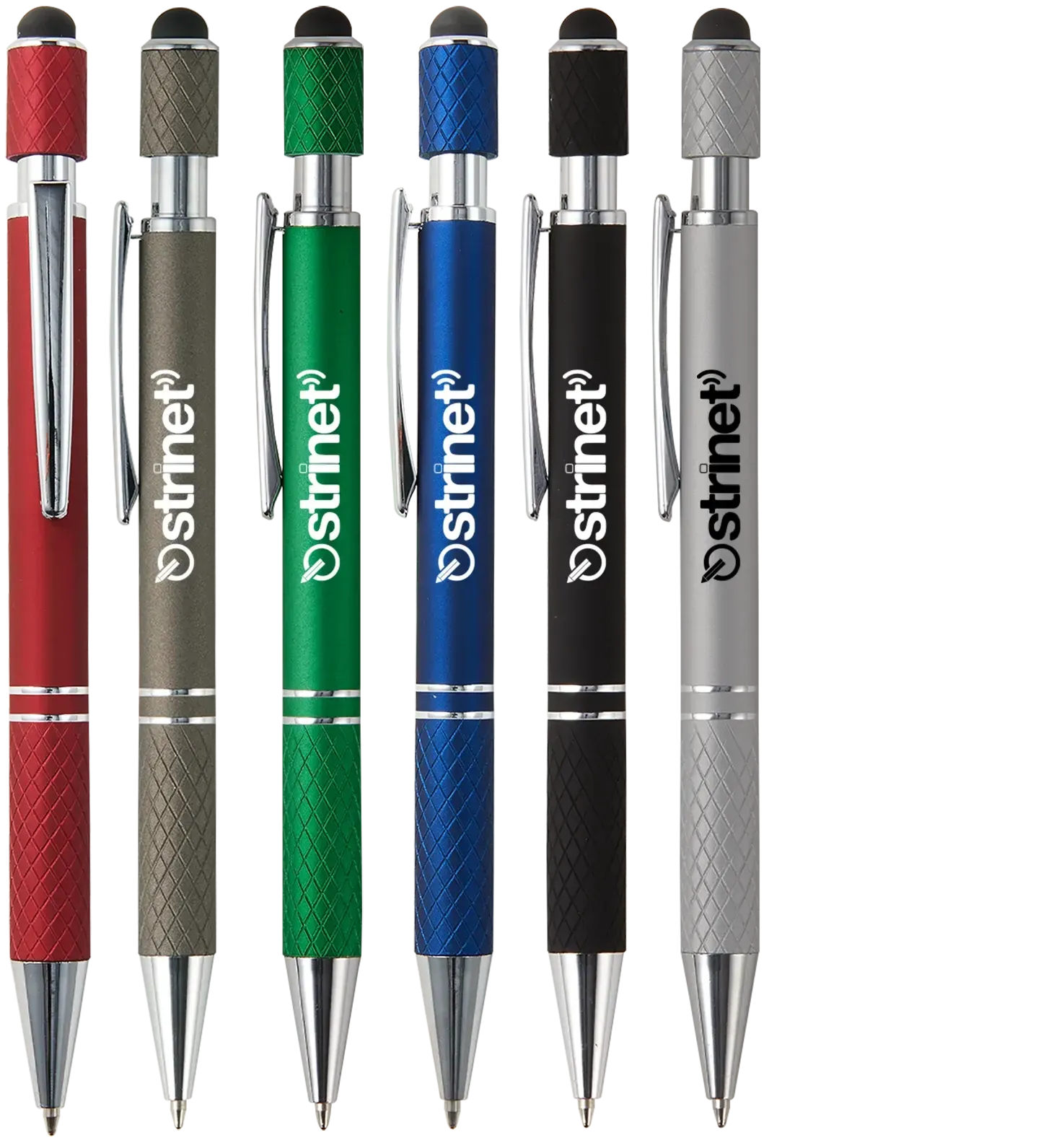 Custom Spin Top Stylus Pen - Siena Executive Aluminum