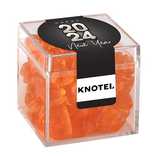 Signature Champagne Gummy Bear Candy Cube