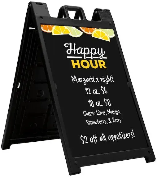 Signicade Deluxe A-frame Imprinted Chalkboard Kit (Single-Sided)