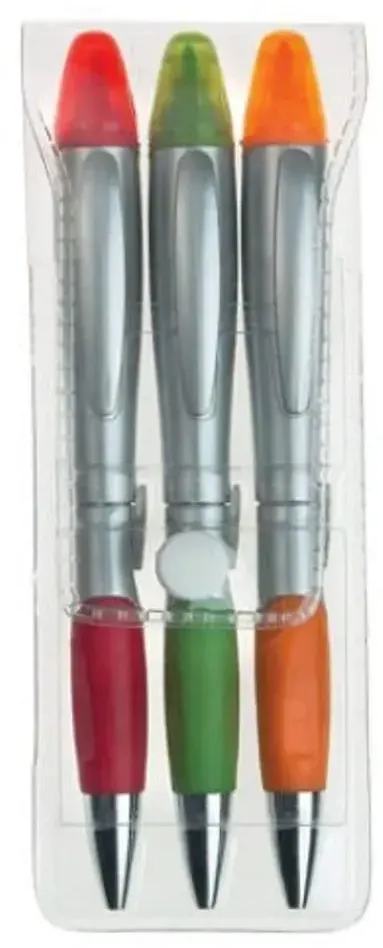 3-in-1 Highlighter Pen Pack for Business Promotions