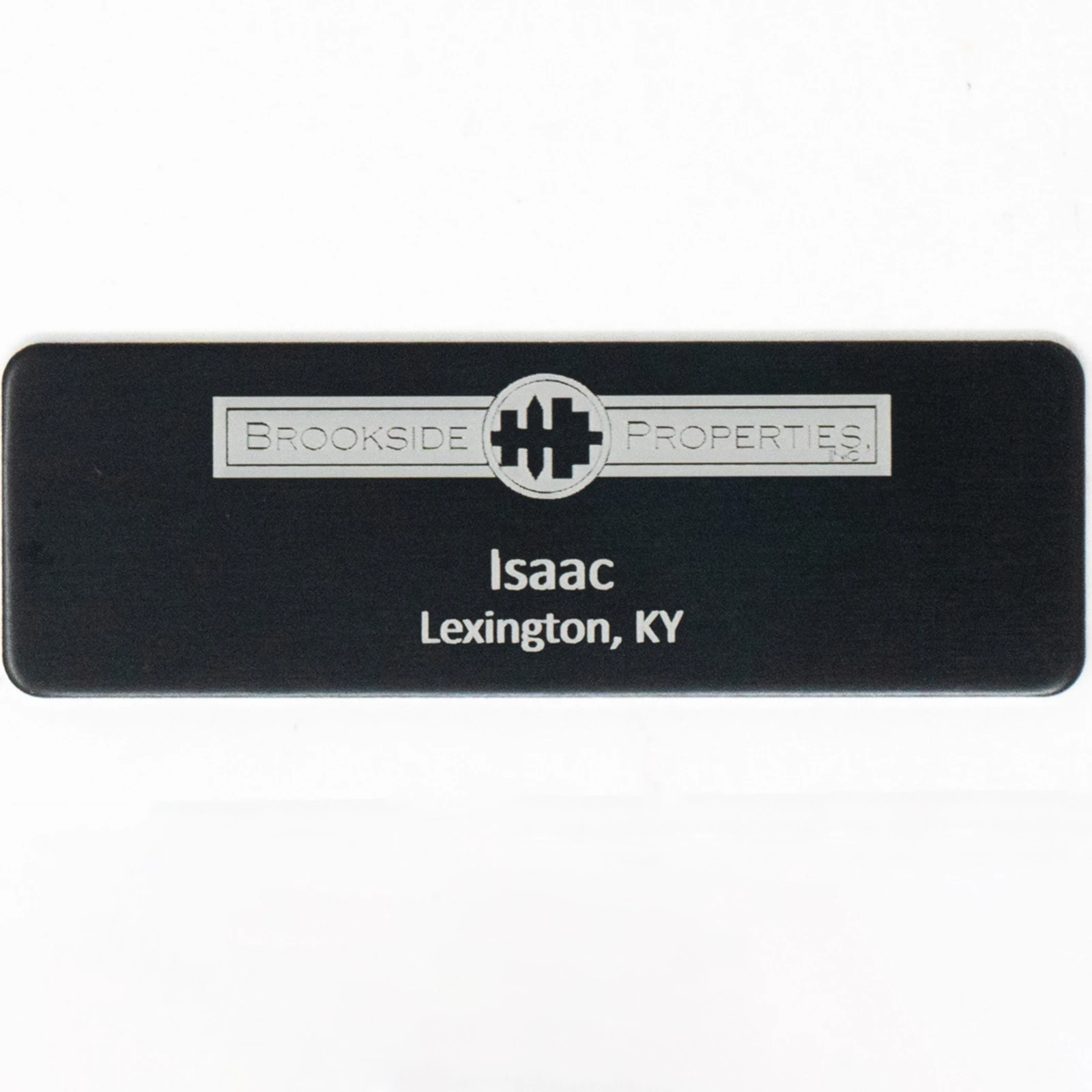 Silver City Metal Name Badge: 1" x 3"