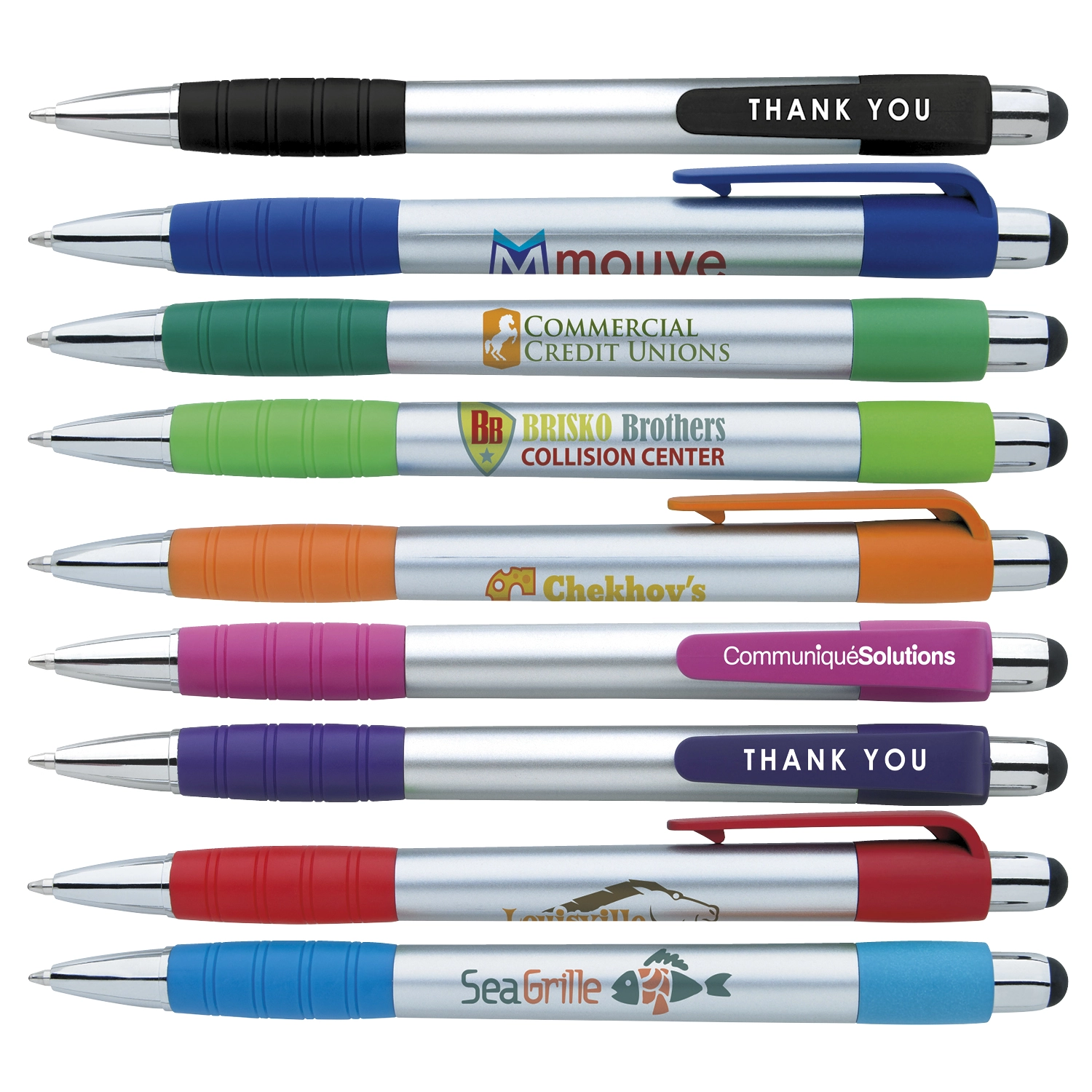 Custom Silver Element Stylus Pen