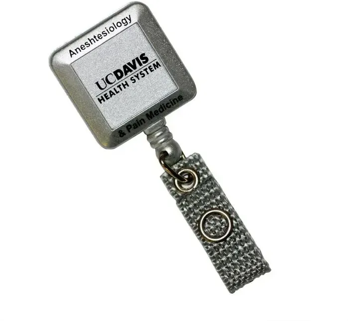 Silver Tract Retractable Badge Holder