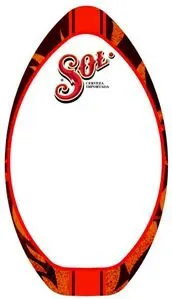 Skimboard - 35" - With Vinyl Graphics and Dry Erase Surface - Quick Turn