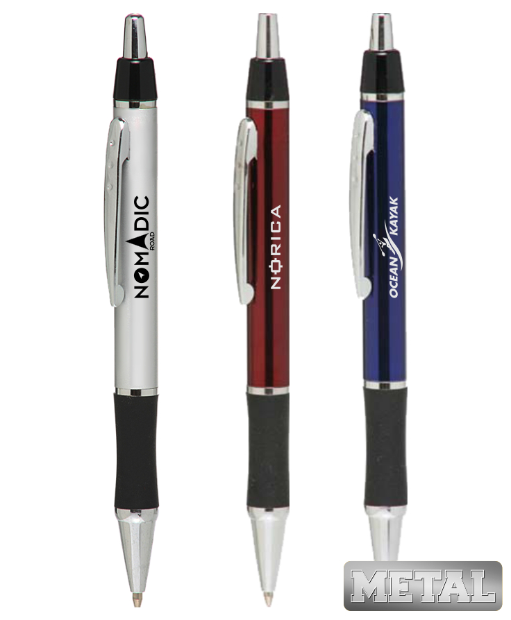 Sleek Metal Click Pen - Festoon Style