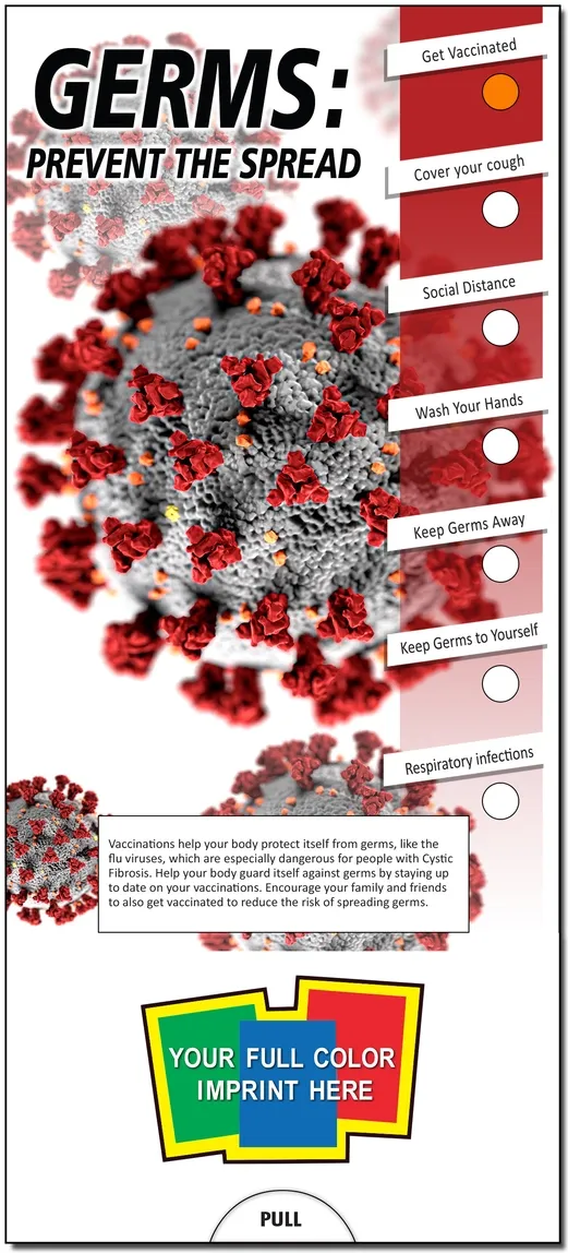 Slide Chart: Germs - Prevent the Spread