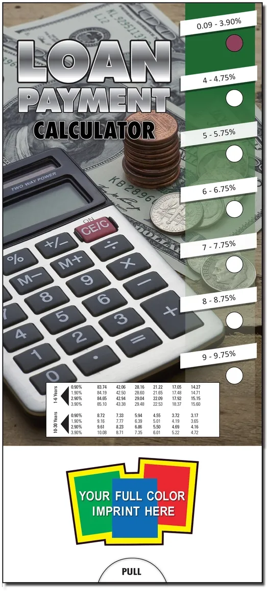 SLIDE CHART - Loan Payment Calculator