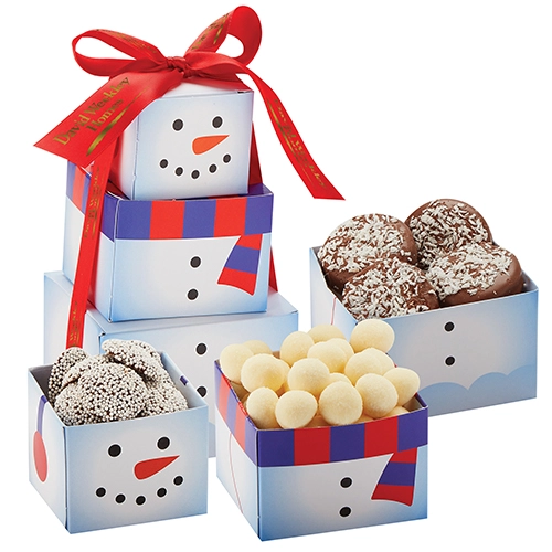 Snowman Treat Tower Mini Holiday Assortment