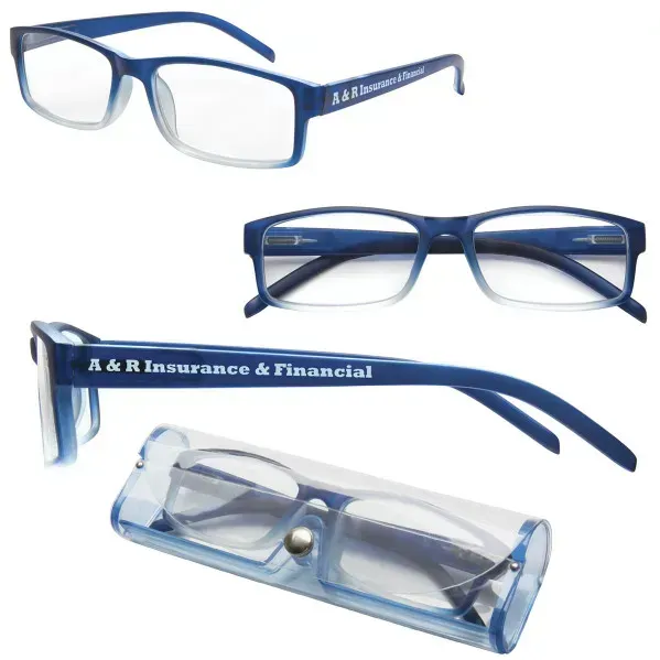 Soft Feel Reading Glasses w/Matching Case