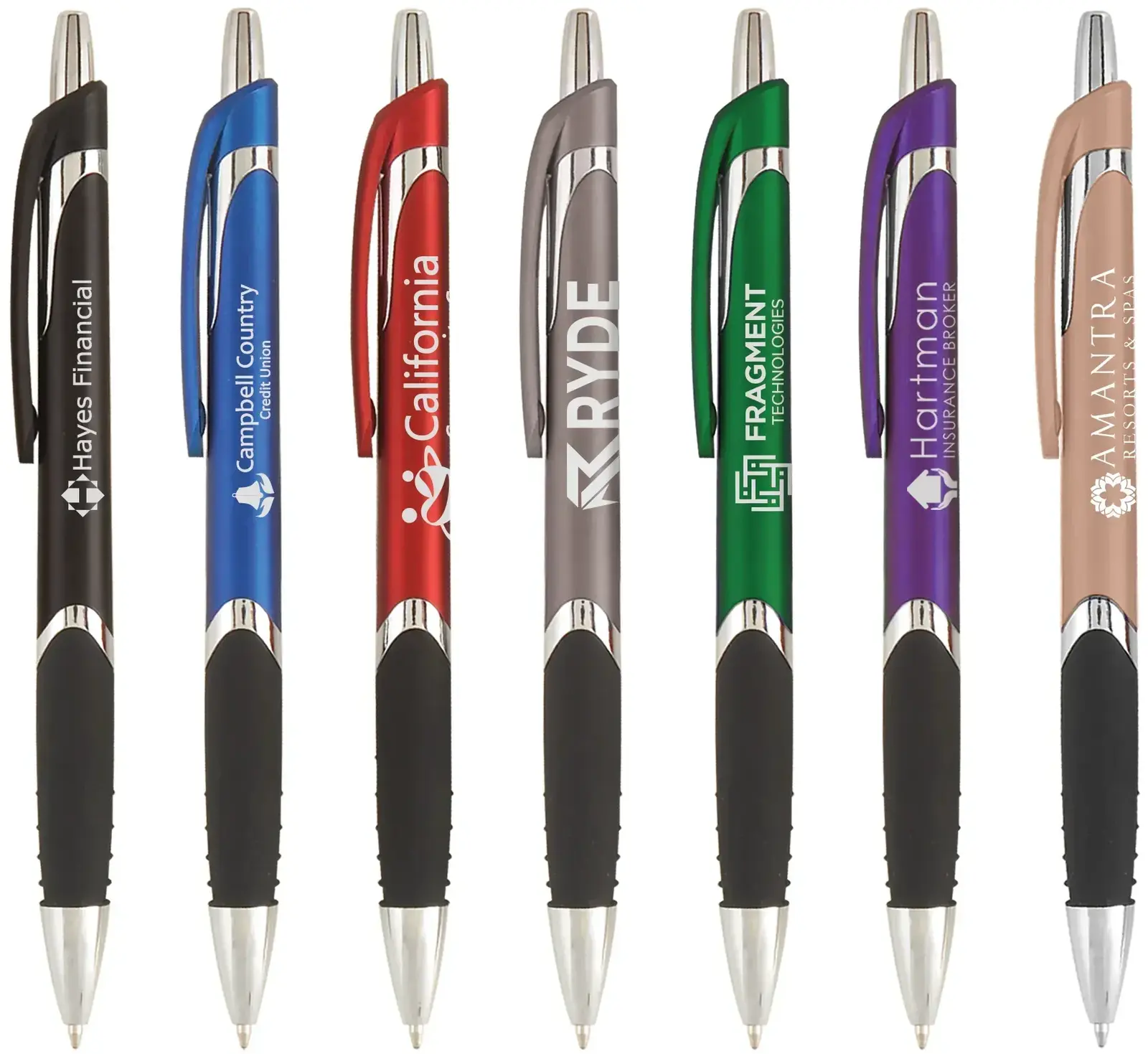 Solana Grip Click Pen (Black or Blue Ink)