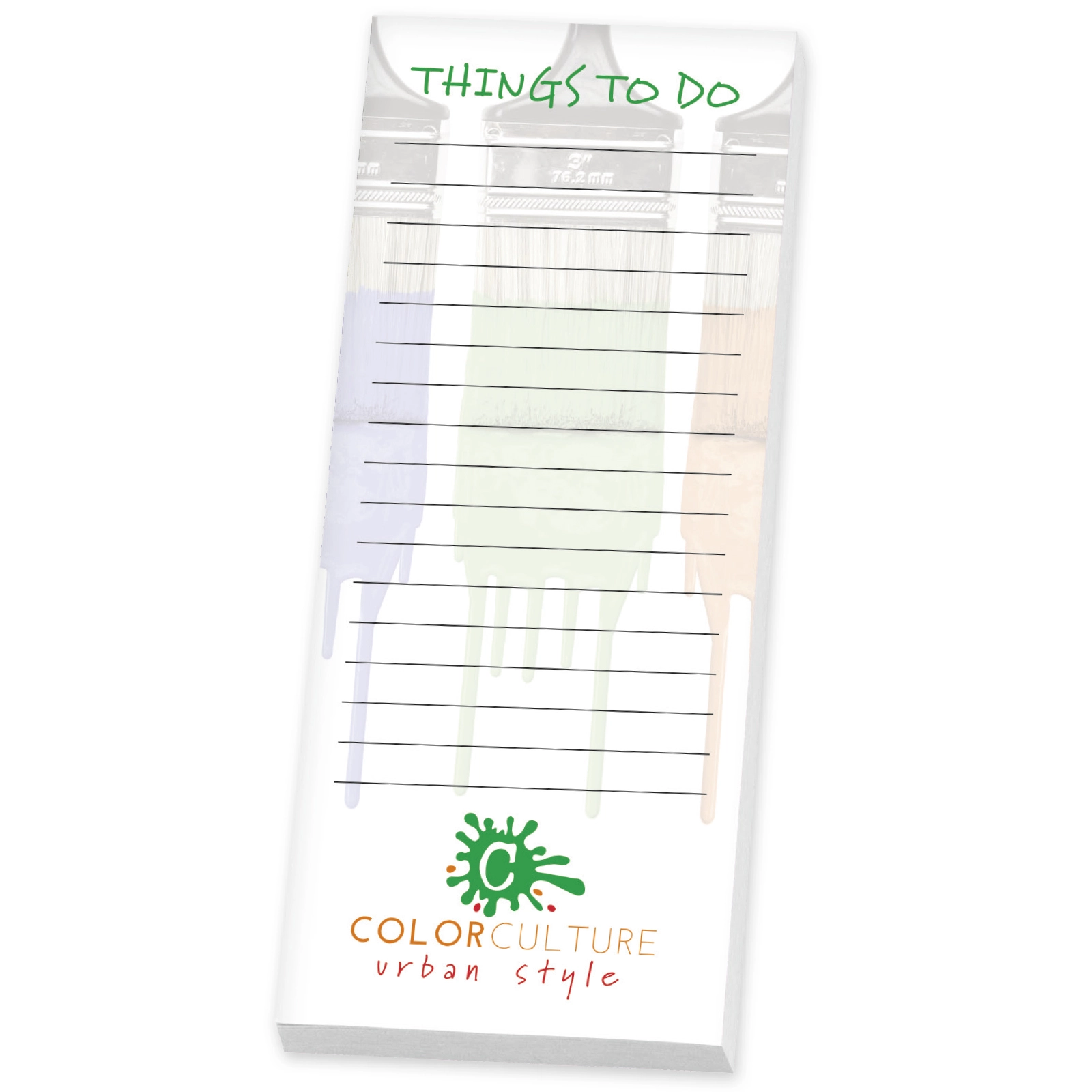 Custom Souvenir® Sticky Note™ 3" x 8" Pad, 25 sheet