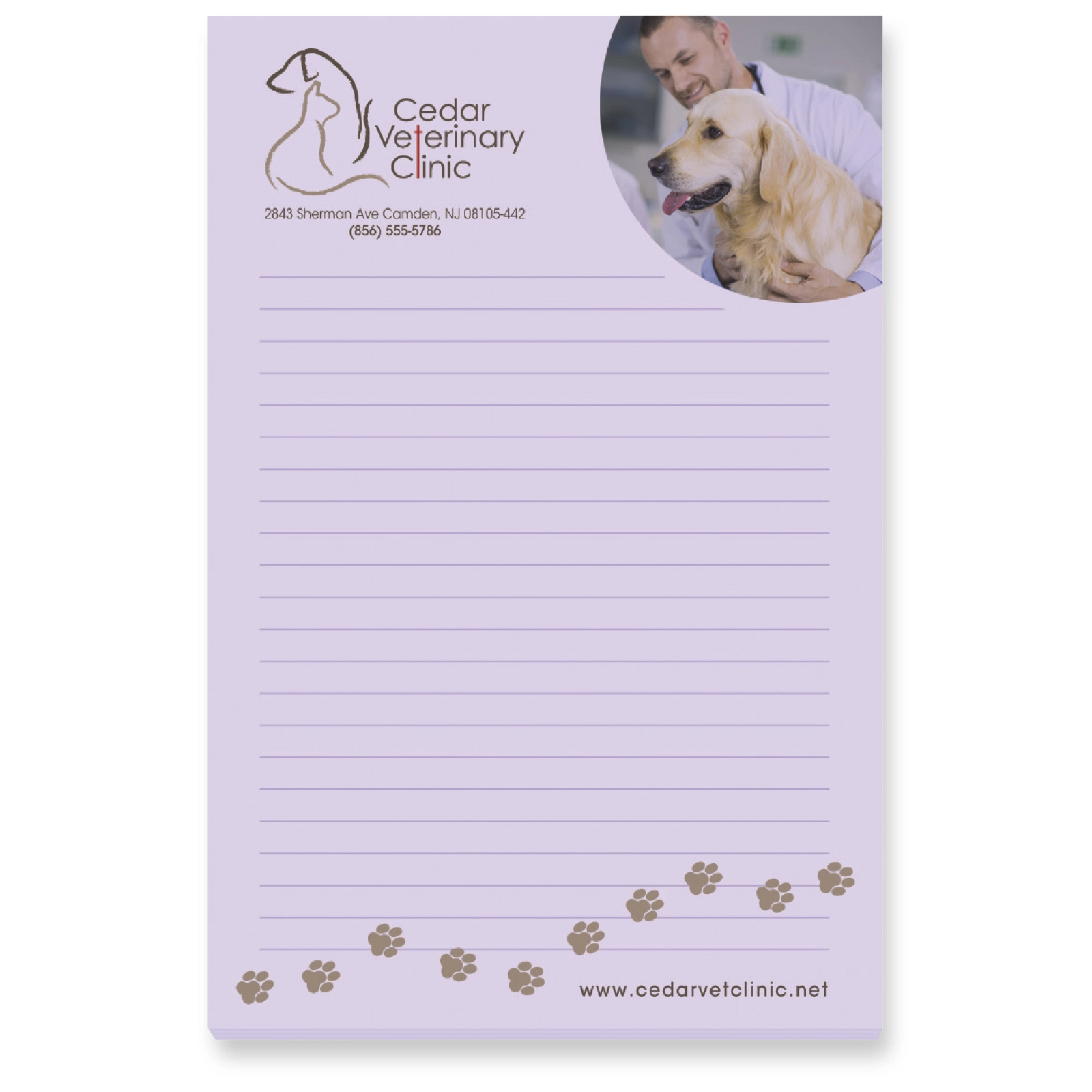 Custom Souvenir® Sticky Note™ 4" x 6" Pad, 25 sheet