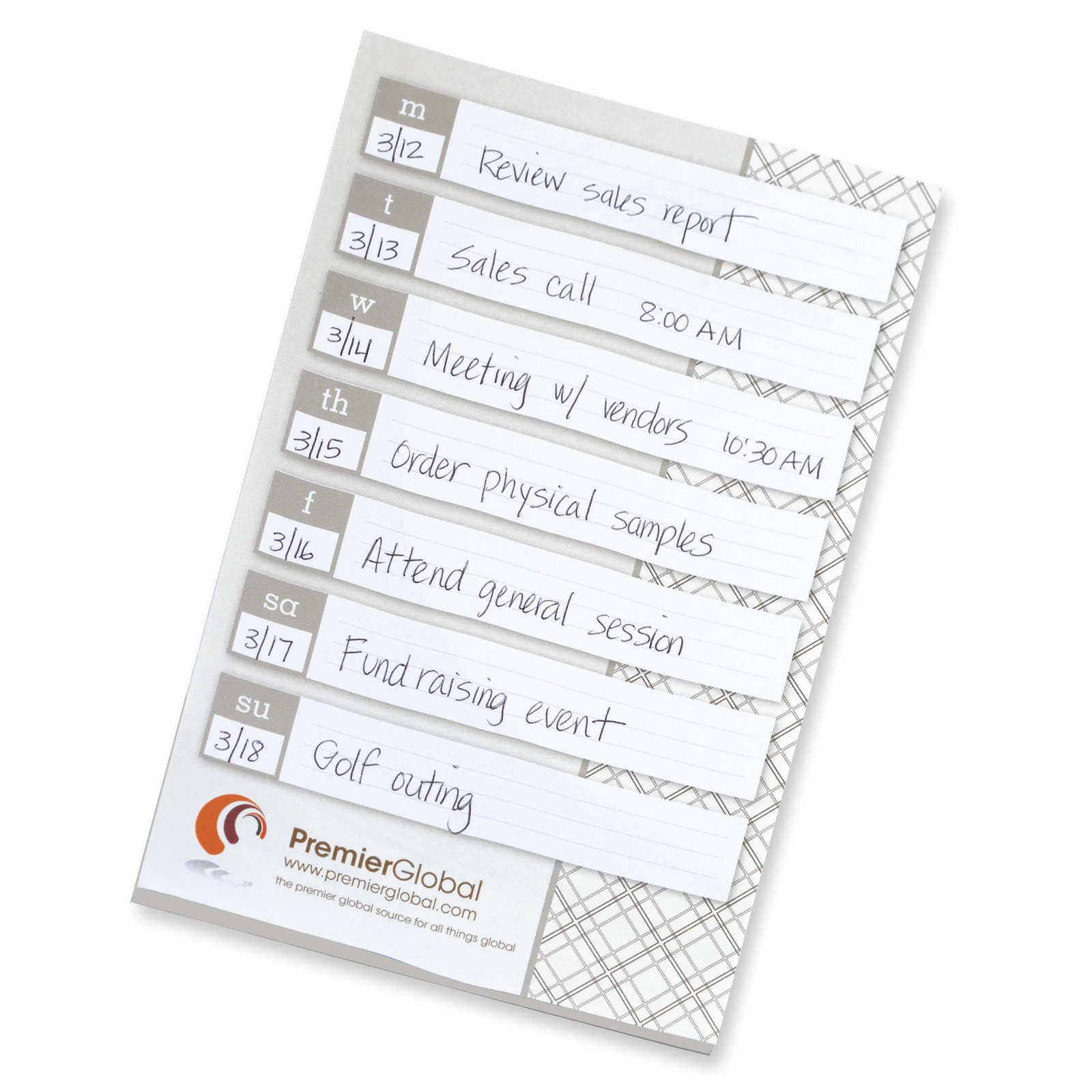 Custom Souvenir® Sticky Note™ 6" x 9" Large Pad, 25 sheet