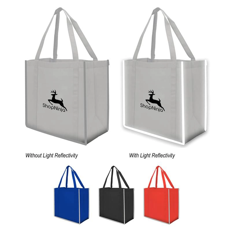 Spacious Reflective-Accented Daily Tote