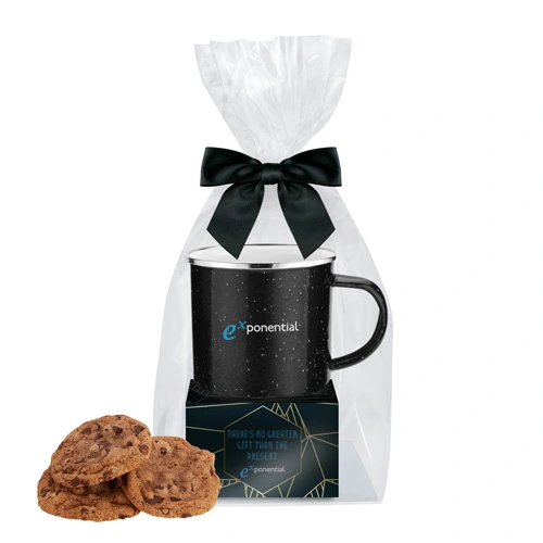 Speckled Camping Mug & Cookie Set (16 oz)