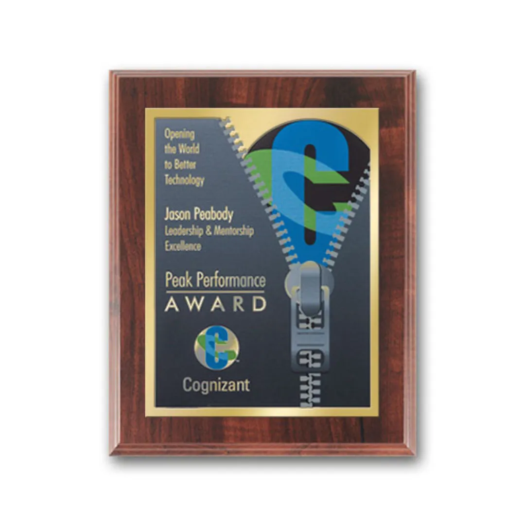 SpectraPrint™ Plaque (Walnut Gold)