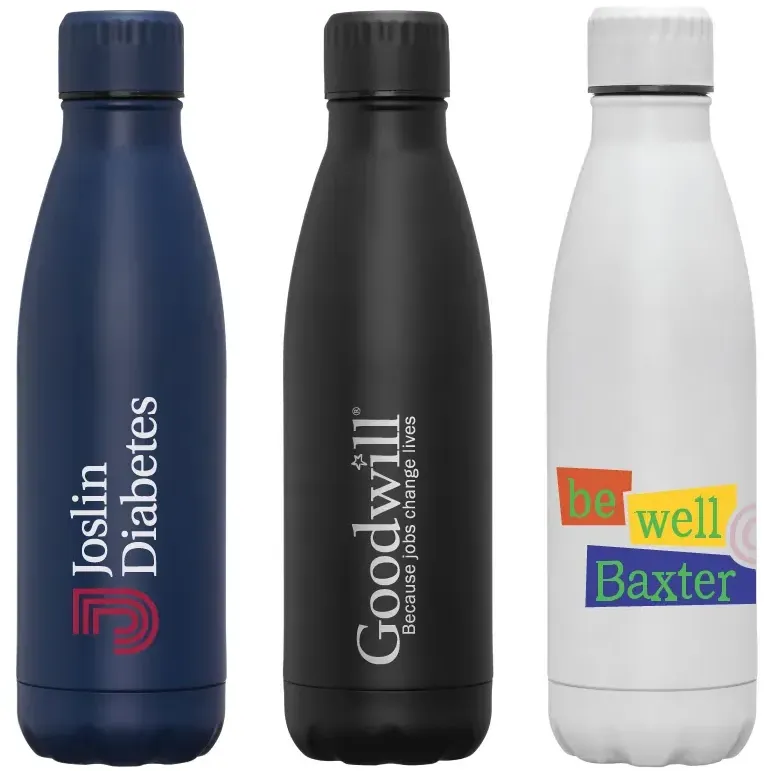 Custom Matte Vacuum Cola Water Bottle - 17 oz.