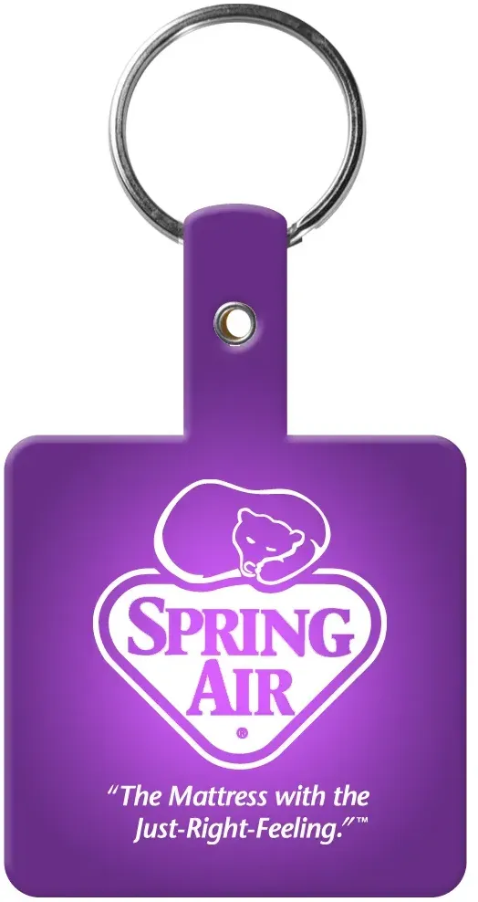 Personalized Square Flex Key Tag