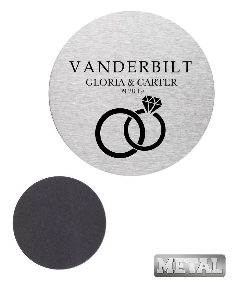 Stainless Steel Round Drink Coasters (4 inch)