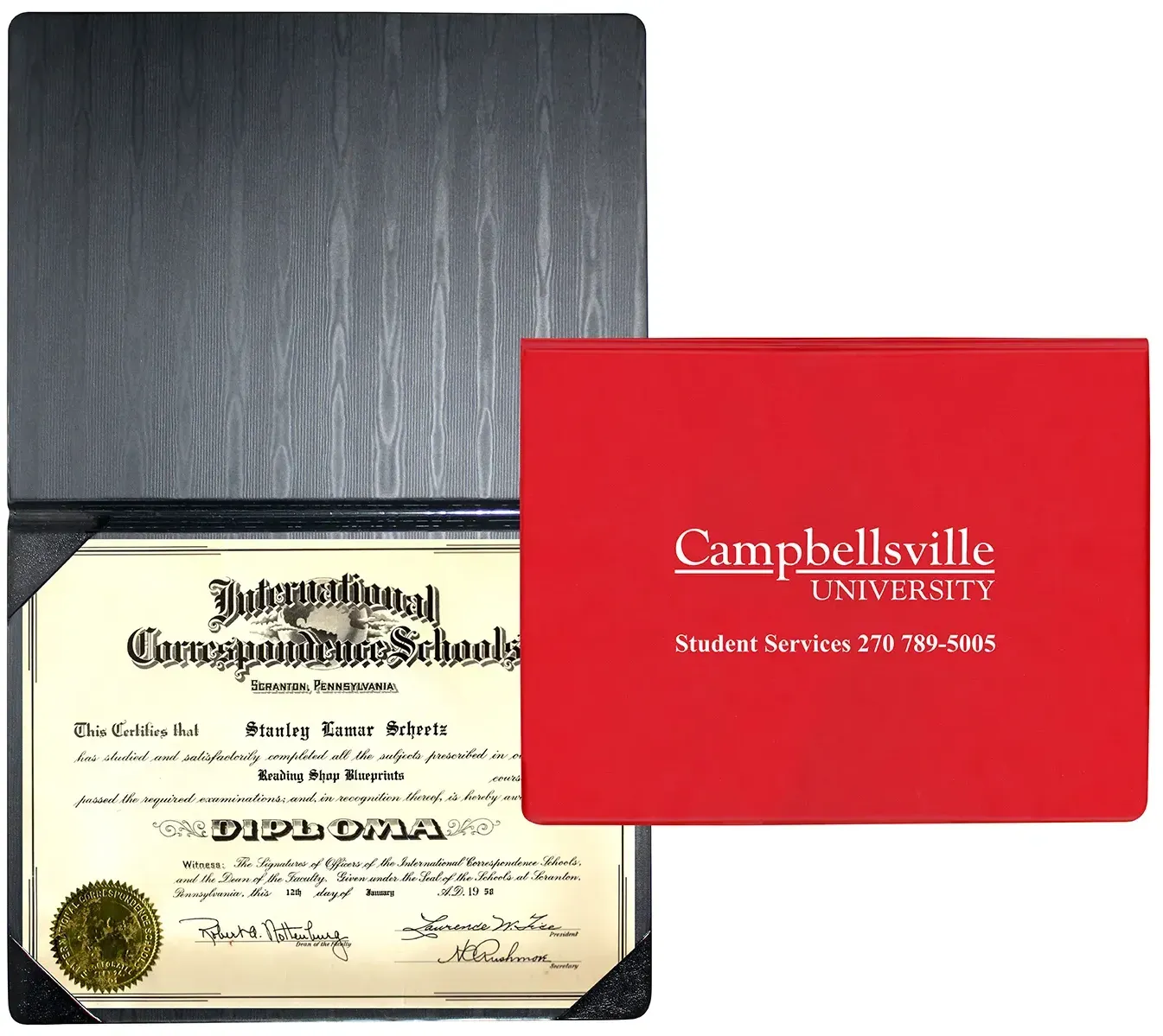 Customized Diploma Holder (Portrait Style)