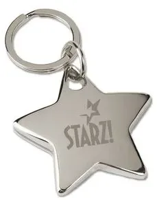 Custom Printed Star Key Tag