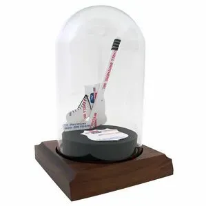 Stock Business Card Sculpture in a Dome - Hockey Theme