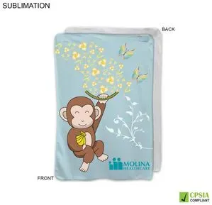 Sublimated or Blank Fleece Baby Blanket 28x42