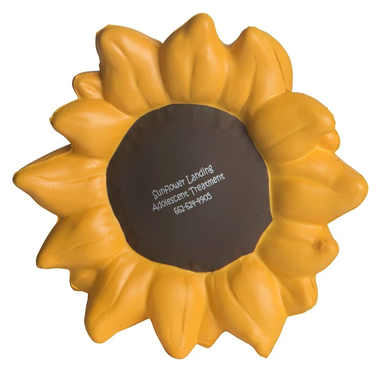 Custom Printed Sunflower Stress Reliever
