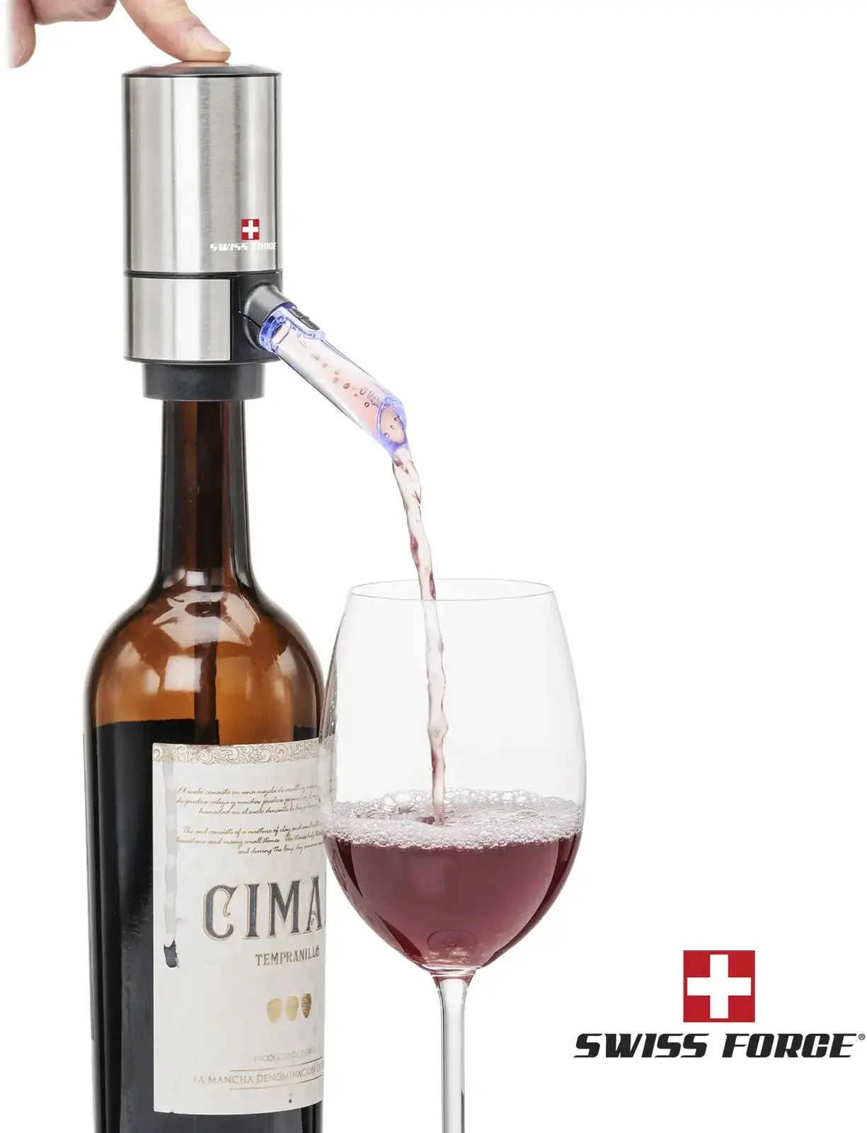 Swiss Force Wine Aerator & Pourer for Perfect Wine Experience