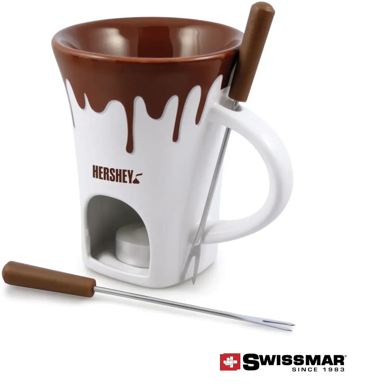 Swissmar® 4pc Nostalgia Chocolate Fondue Set