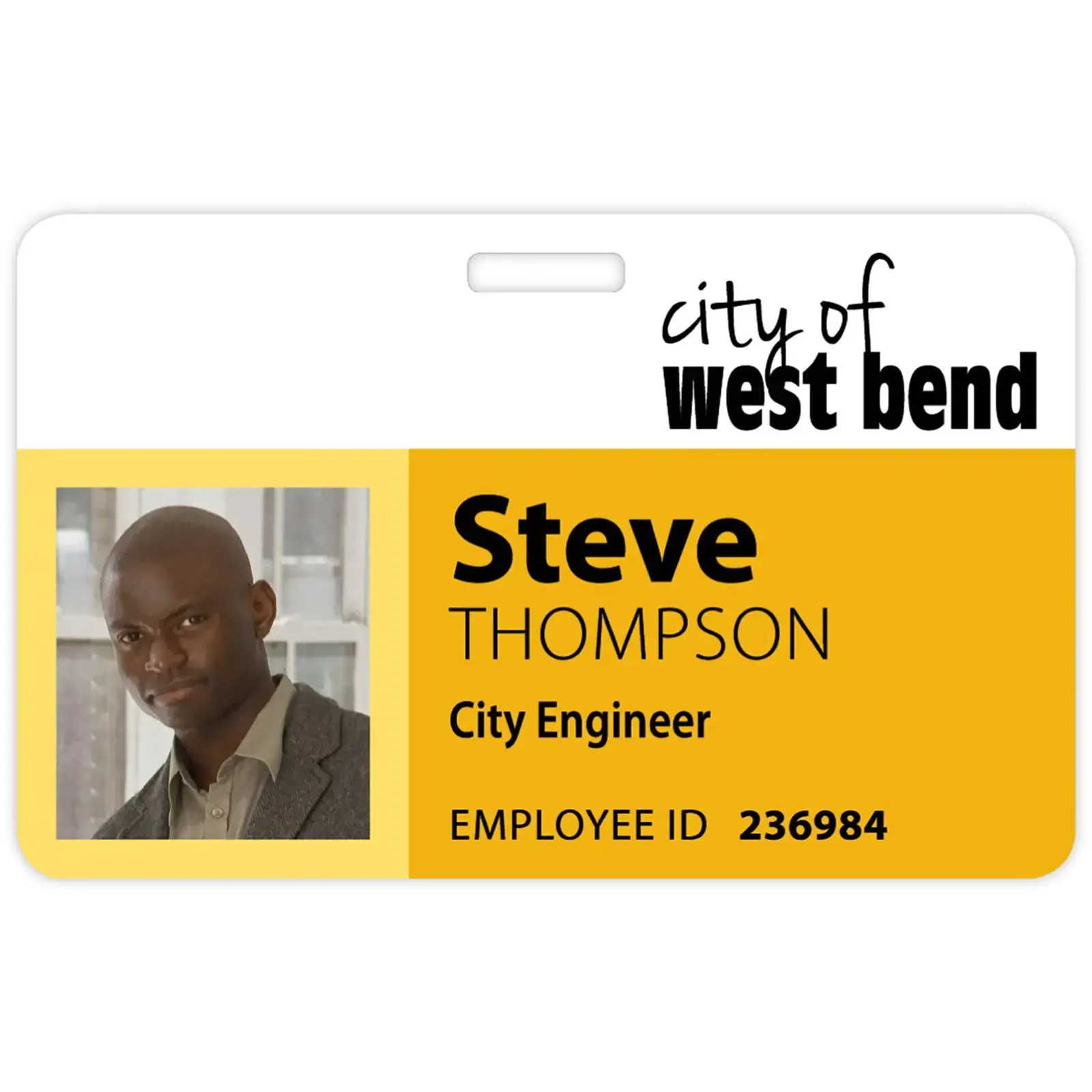 Tacoma Photo Name Badge: 3-3/8" X 2-1/8