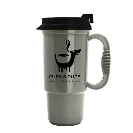 Custom Commuter Mug - 16 oz. with Thumb Slide Lid