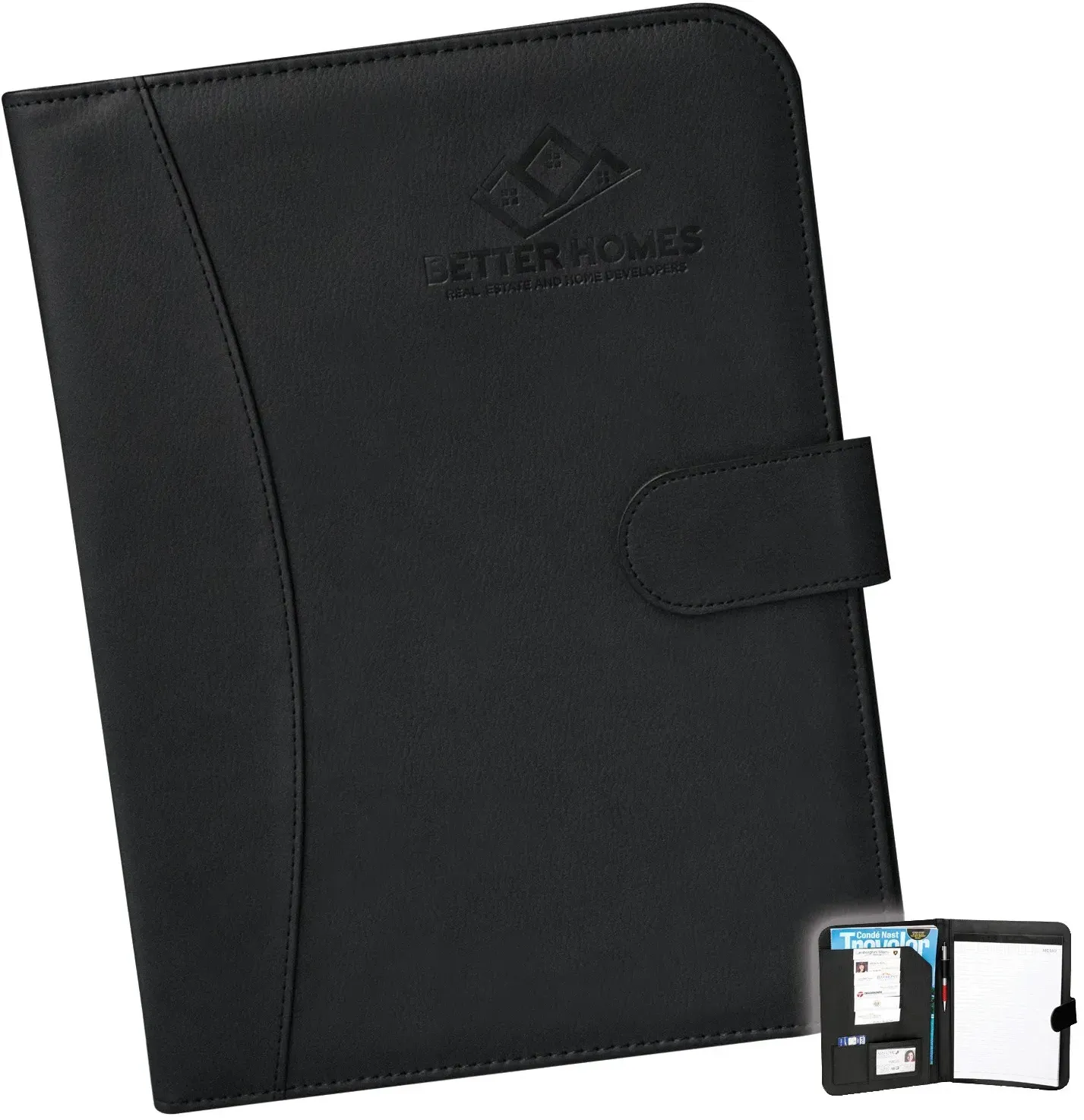 Customized Leather Executive Portfolios