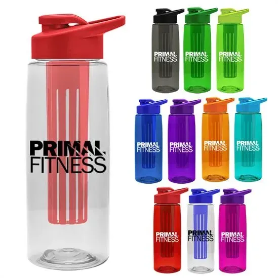 Personalized 26 oz Infuser Flair Bottle & Drink-Thru Lid - Eco-Friendly