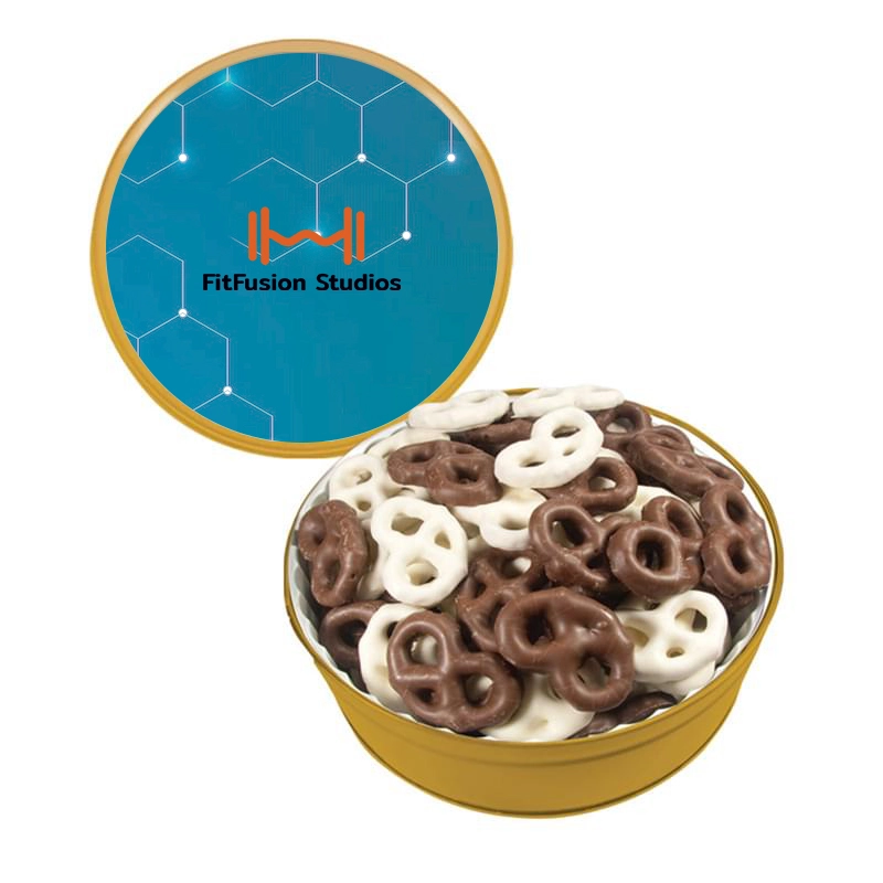 The Grand Tin - Mini Chocolate Pretzels