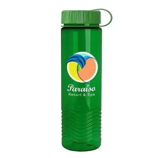 Wave Tritan™ Bottle - 24 oz. with Tethered Lid