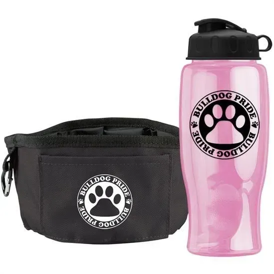 PawSip - Customized Dog Water Bottle with Folding Bowl