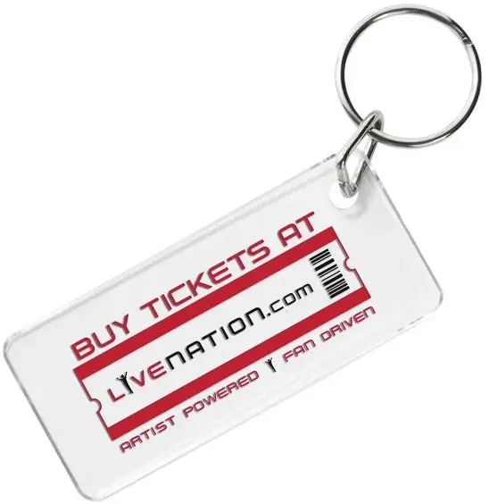 Imprinted Ticket Keytag