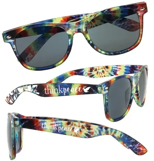 Custom Printed Tie-Dye Sunglasses