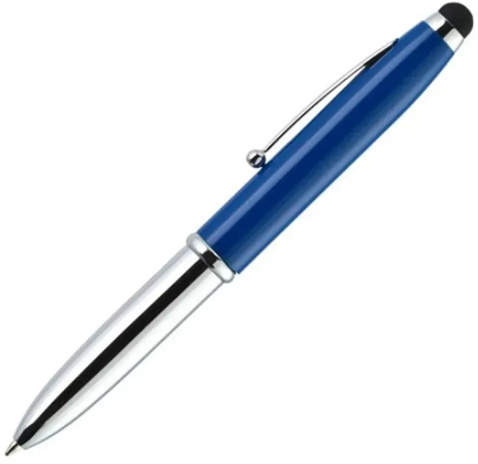 3-in-1 Metal Pen: Flashlight & Stylus