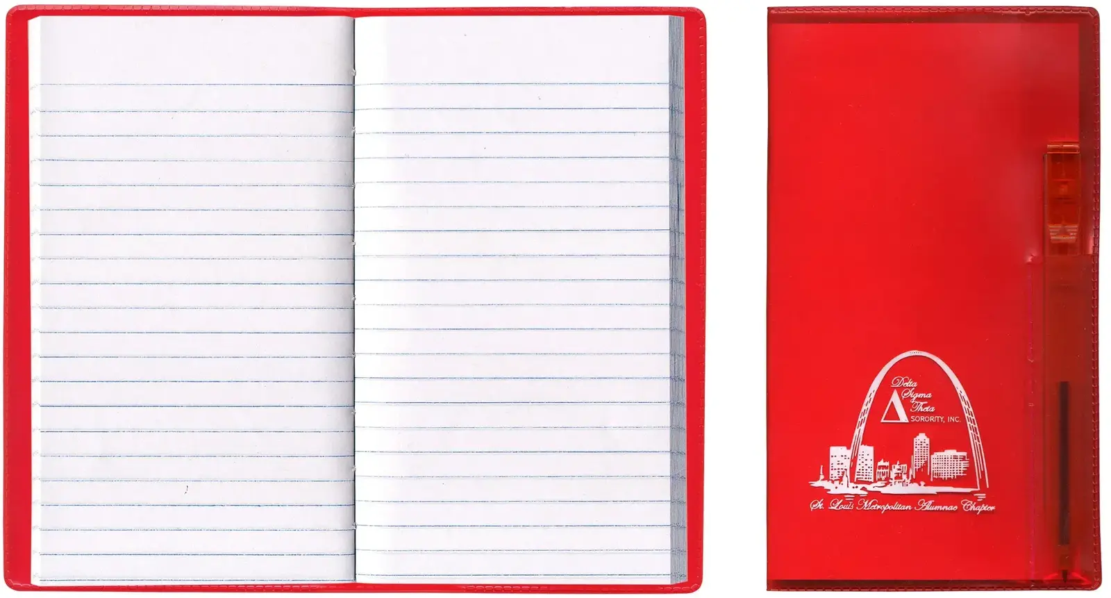 Personalized Translucent Vinyl Cover Tally Book with Flat Matching Pen